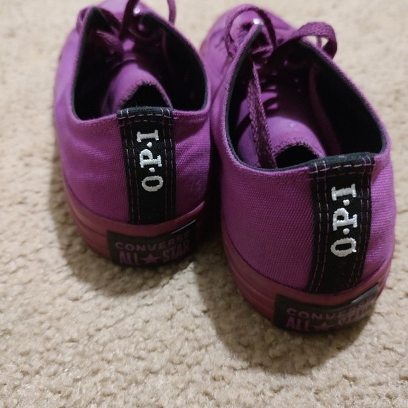 OPI Converse Chuck Taylor All Star Low Top Sneakers Purple Size 8/6 - Picture 2 of 4
